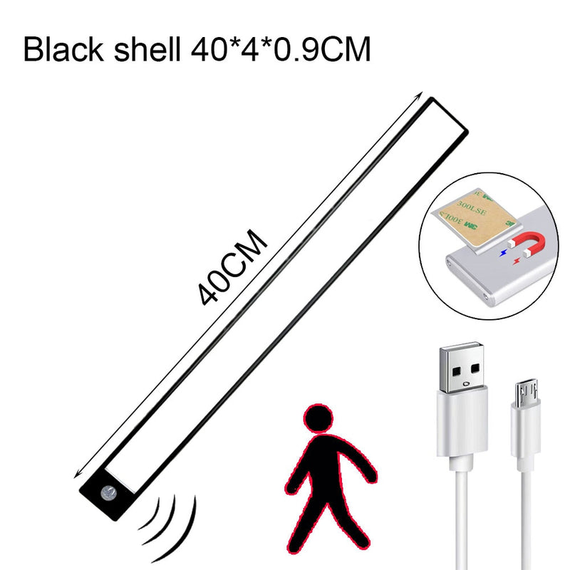 Luz de LED Ultrafina com SENSOR DE MOVIMENTO e Carregamento USB