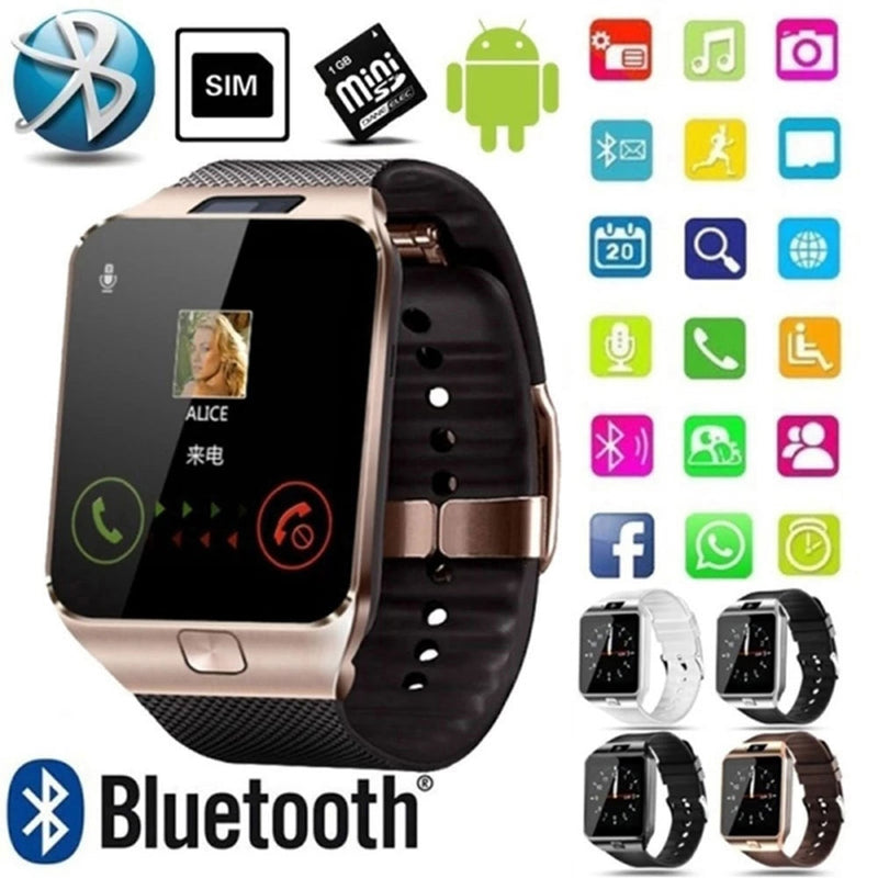 Relógio Smart Watch DZ09 com Display Digital Touch Screen com Câmera e Slot para Cartão SIM