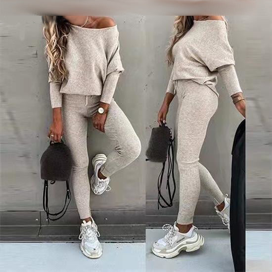 Conjunto Casual de Manga Longa Solta | Estilo e Conforto